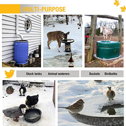 150W Chicken Water Heater,Submersible Bucket Heater Deicer for Poultry - size: 150Watt
