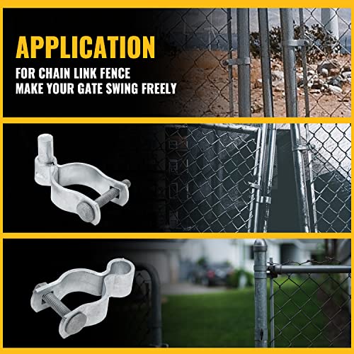 VIVIDA 1-5/8" Chain Link Gate Hinge Kit, Fence Pipe Gate Hinge, 4 Set - color: Silver (4 Set), size: 1-5/8
