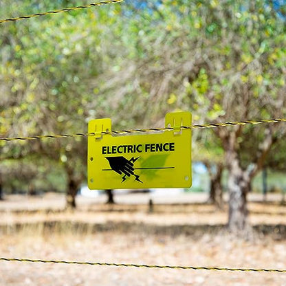 Sasylvia 36 Pcs 45 Inch Electric Fence Posts for Sheep, Lamb,Yellow Black
