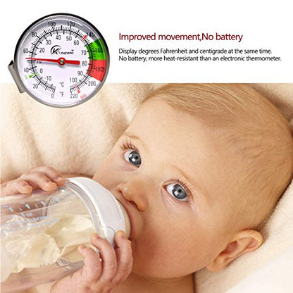 KT THERMO Instand Read 2-Inch Dial Thermometer,Best for The Coffee Drinks,Chocolate Milk Foam - size: 0~220℉