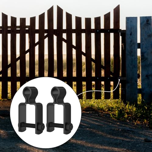 Dansydaisy 2 Pcs 1-1/2" x 1-1/2" Square Post Female Gate Hinges,Black - color: Black, size: 1-1/2'' X 1-1/2''