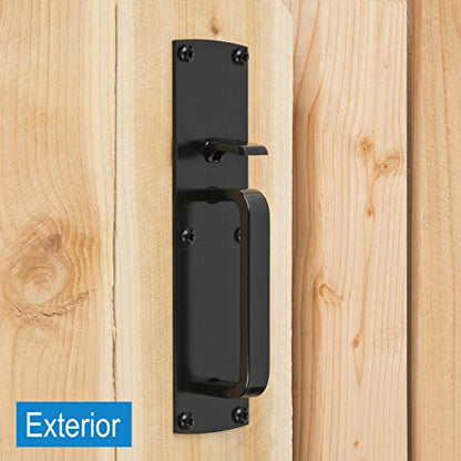 National Hardware Gate Thumb Latch, Steel, Black WeatherGuard™ Finish - size: 1 Count (Pack of 1)