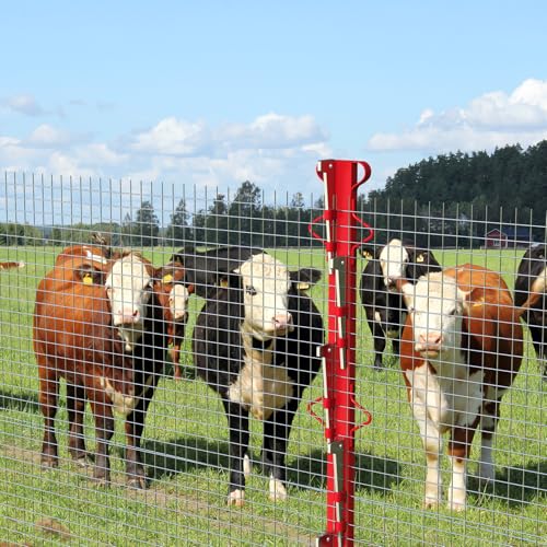 SDSNTE 4.4 Ft Woven Wire Fence Stretcher Bar with 5 Wedges | Easy & Secure Fence Installation, Perfect for DIY & Professional Use, Wire Fence Stretcher Tool