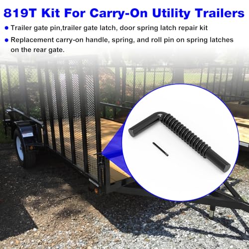 Trailer Gate Pin 819T for Carry-On Utility Trailers Heavy Duty Latch | Trailer Gate Latch Kit, Trailer Gate Spring Latch - 2 Pack