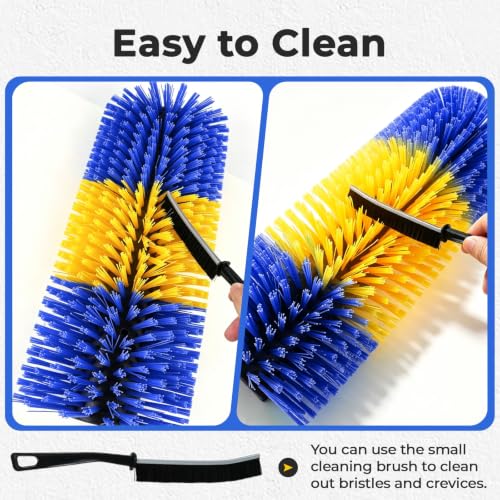 2 Packs Livestock Scratch Brush, Goats Brush Horse Scratching Post - color: Blue