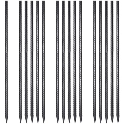 36 Inch Straight Rebar Stakes 1/2 inch Dia Steel Ground Anchors 16 Pack - size: 36"-Φ1/2"-16pcs