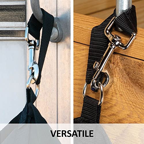 Dura-Tech Scratchless Double Bucket Holder | Scratchless Double Bucket Holder | Easy Hanging | Double Capacity | Quick Application | Durable 1200D Poly Shell | Versatile Usage | Color Black