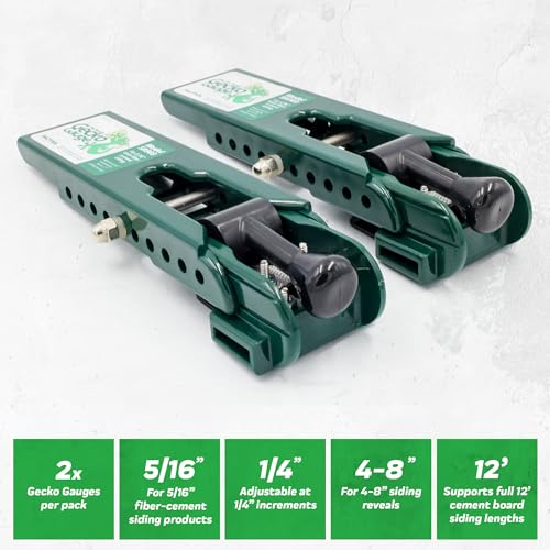 PacTool Gecko Gauge Kit w/Pouch - Fiber Cement Siding & Hardie HZ6 - size: "5/16” Thickness for Hardie Siding with Pouch, style: STANDARD