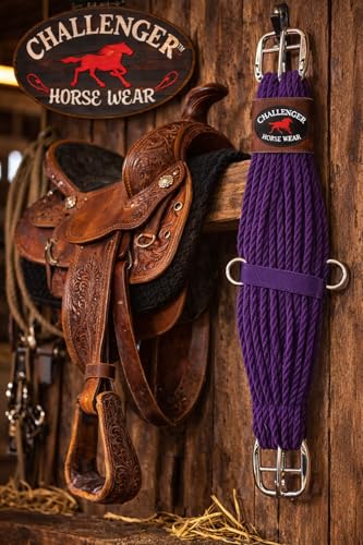 Western 27 Strand Double Weave Purple Mohair Roper Cinch 97RT07PP - size: 26"