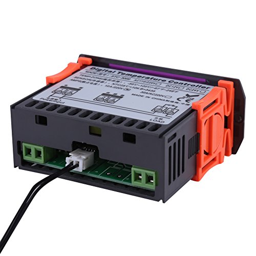 110V 220V Digital Temperature Controller Thermostat with External Sensor, Precision Control, Adjustable Setpoint Range 30°C to 300°C for Laboratory