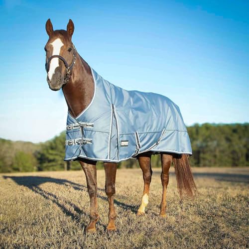 Durable 1200 Denier Protection with Extended Neck - Crafted with a Tough, Ripstop 1200 Denier Outer Shell, This Waterproof and Breathable Turnout Blanket Features an Extended Neck Design for Added - size: 84 in
