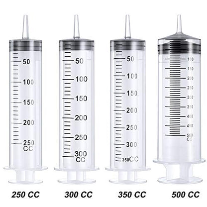 BBTO 2 Pieces 500 ml Large Plastic Syringes with 40'' Tube and Connections - size: 500 ML