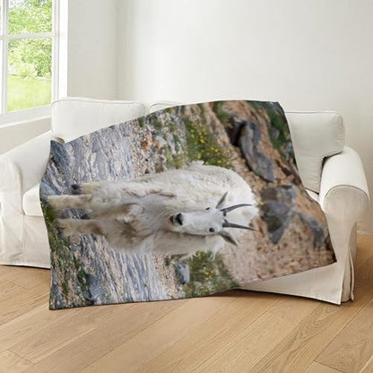 CafePress Mountain Goat Throw Blanket Super Soft Fleece Plush Throw Blanket, 60"x50"