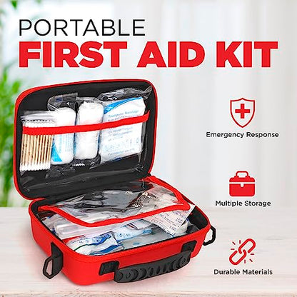 Premium First Aid Kit, Waterproof for Indoor and Outdoor