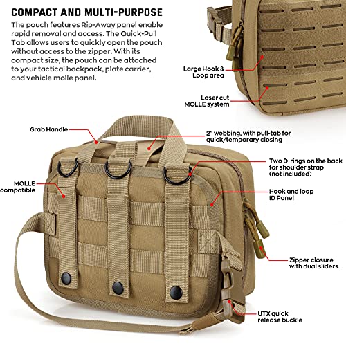 LIVANS Medical Bag, First Aid Bag Empty for Emergency & Trauma Kits - color: Khaki