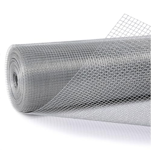 Hardware Cloth 1/4 in. x 3 ft. x 50 ft. Chicken Wire 23-Gauge | Wire Mesh Roll, Wire Fence Roll, Gopher Mesh, Rodent Wire, Mesh & Wire Cloth, Chicken Coop Wire, Tree Fence - size: 1/4'' x 36'' x 50'
