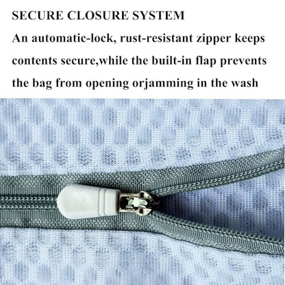 3Pcs Mesh Laundry Bags Durable Zipper Wash Bags for Delicates, Lingerie, Bras, Underwear, Baby Clothes, Shoe, Sock - Protect Garments in Washing Machine Pouch Net Bag Travel 12 x 16 Inches - size: 3 Medium(12 x 16 Inches)