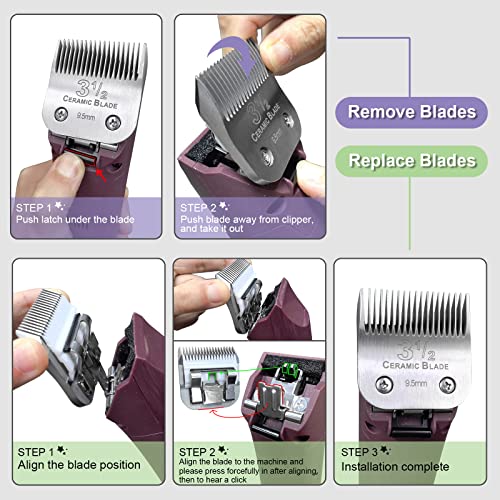 2# Replacement Blade compatible with Oster Classic 76/Andis dog Clipper - color: SIZE 2#(2 PACK)