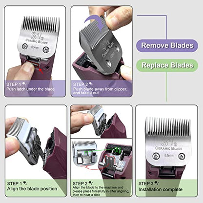 2# Replacement Blade compatible with Oster Classic 76/Andis dog Clipper - color: SIZE 2#(2 PACK)