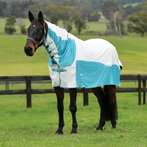 Kool Coat Cotton Airstream II Detach-A-Neck White/Mint 72 - size: 72
