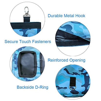 RIOUSSI Guinea Pig Hay Feeder, Hanging Rabbit Hay Feeder Bag. CamoBlue - color: Camoblue
