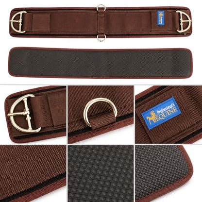 CHALLENGER Horse Western Straight Girth Straight Cinch Neoprene Non-Slip Tack Brown 9765BR - size: 32"