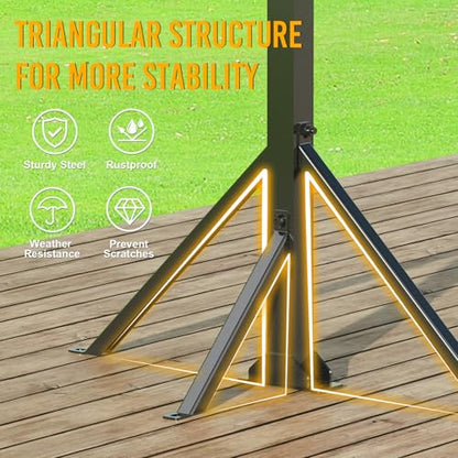 Utility Trailer Tool Rack with 8 Rubber Holes with Brackets, Standard Black - color: Standard Black