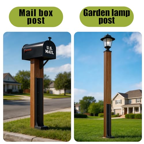 2 Pcs 30" Fence Post Repair Kit for Fix 4x4|6x6 Fence Post - size: 2 Pcs
