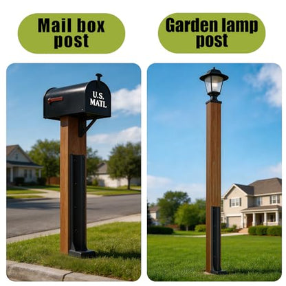 2 Pcs 30" Fence Post Repair Kit for Fix 4x4|6x6 Fence Post - size: 2 Pcs