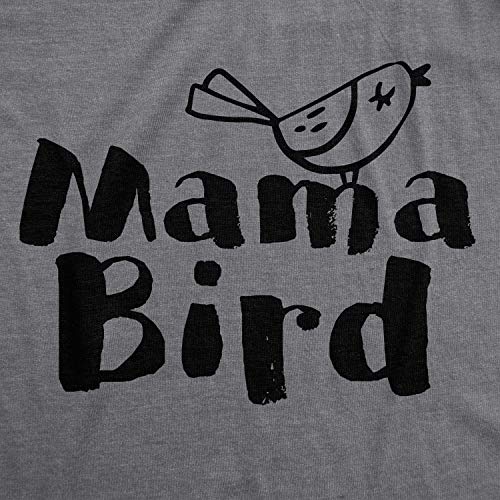 Funny Animal T Shirts for Mom Cute Mothers Day Tees with Funny Sayings Mama Bear Tees - color: Dark Heather Grey - Mama Bird, size: Small