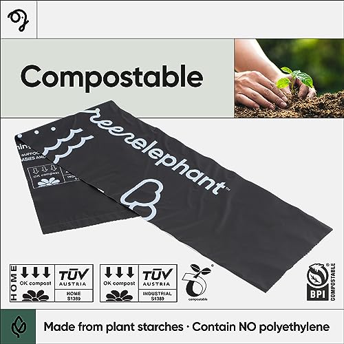 Green Elephant Portable Waste Bags – Camping Potty Liners, Biodegradable Sanitary Bags for 5 Gallon Bucket, Outdoor Use, 15 Count, 8 Gal (1 Pack) - size: 15 Count (Pack of 1)