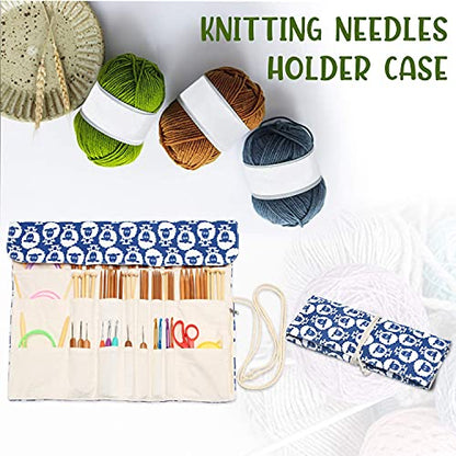 Teamoy Knitting Needle Crochet Hook Case Organizer Holder(up to 14"), Sheep - color: Sheep, size: 14 inches