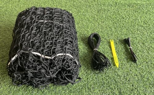 Large Round Bale Hay Net, 6 * 6FT Slow Feed Hay Net for Horses with 5mm Holes, Heavy Duty Haynet for Round Bale or Square Bale - size: 6*6FT