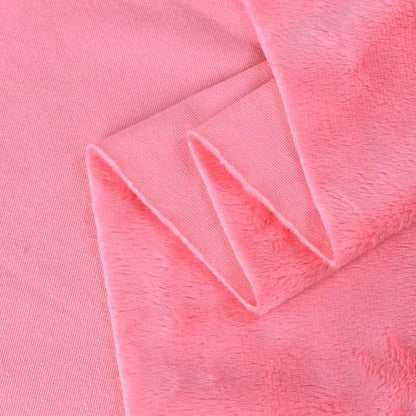 Surf turtle Pink Super Soft Minky Fabric by The Yard, 36"x60" - color: Pink