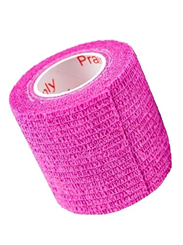 2 Inch Self Adhesive Bandage Wrap & Athletic Tape - 24Pk, Fuchsia - color: Fuchsia, size: 24 Rolls