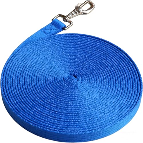 Horse Lunge Line，Horse Training Lunge Line with Alloy Trigger Buckle for Accurate Equestrian Training of 32.8 FT/10 Meters - color: Blue