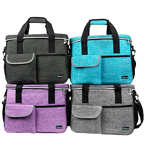 PetAmi Dog Travel Bag Organizer, Pet Supplies Tote Diaper Bag, Gray Large - color: Grey, size: Large - 15.5"L x 9.5"W x 14.0"H