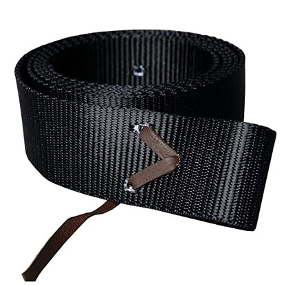 HILASON Nylon Tie Strap 6 Feet Horse Cinch Western Saddle - color: Black