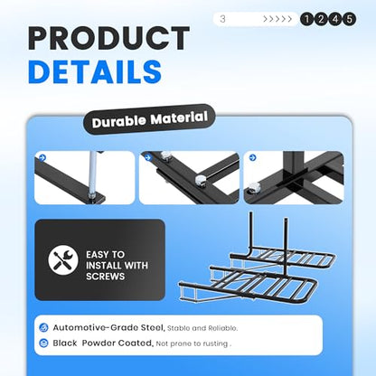 ECOTRIC RV Bicycle Carrier Rack Camper Trailer Rear Bike Mount Rack for 1-4 | Bicycles
