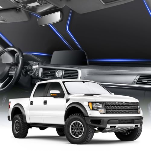 SINGARO 300T Universal Car Windshield Sun Shade, Foldable Reflective for Windshield & Window Shades with Overlapping Design, Car Interior Accessories (68.8" L x 35" W) - size: Pickup Truck