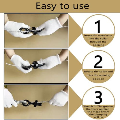 2PCS Barbed Wire Pullers for Barb Wire, Fence Stretcher Tool, Fence Barb Wire Tighten and Repair Tools