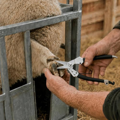 XXYUAN Goat Hoof Trimmers & Farrier Shears | Multi-Purpose Hoof Trimming Tool for Goats and Livestock, Cuts Hooves, Wire & Plastic Pipe, Silver, 1 Pack