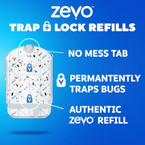 Zevo Flying Insect Trap Refill Cartridges for Fruit Flies & Gnats, 12 Count - style: 12 Refill Cartridges