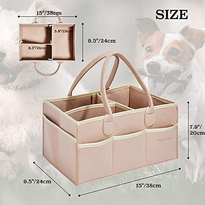 Pet Grooming Tote Bag, Dog Grooming Supplies Organizer Bag, Dog Grooming Bag for Travel Outdoor(BAG ONLY) (Khaki) - color: Khaki