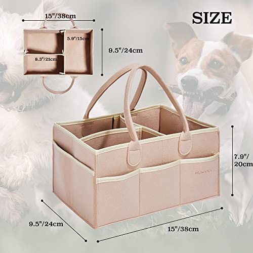 Pet Grooming Tote Bag, Dog Grooming Supplies Organizer Bag, Dog Grooming Bag for Travel Outdoor(BAG ONLY) (Khaki) - color: Khaki