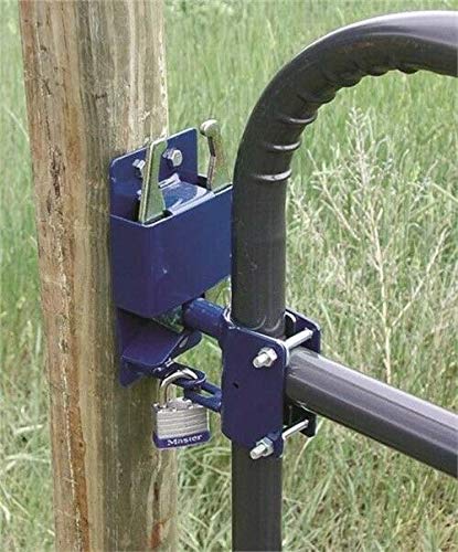 SpeeCo Genuine Two Way Lockable Gate Latch, Blue. Perfect for Farms, Pastures, and Ranches. Part Number S16100100