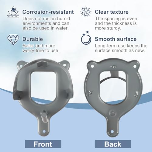 6 Counts Horse Bridle Rack Bracket Hooks, Metal Bridle Holder Wall Mount with Tubes and Screw for Tack Room Horse Barn Supplies, Silver