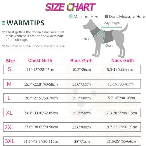 Dogcheer Warm Dog Coat, Christmas Dog Jacket Waterproof Puppy Winter Coat with Buckles, Reflective Adjustable Pet Snow Jacket Turtleneck Fleece Sweater for Small Medium Large Dogs - Pink, M - color: Pink, size: Medium