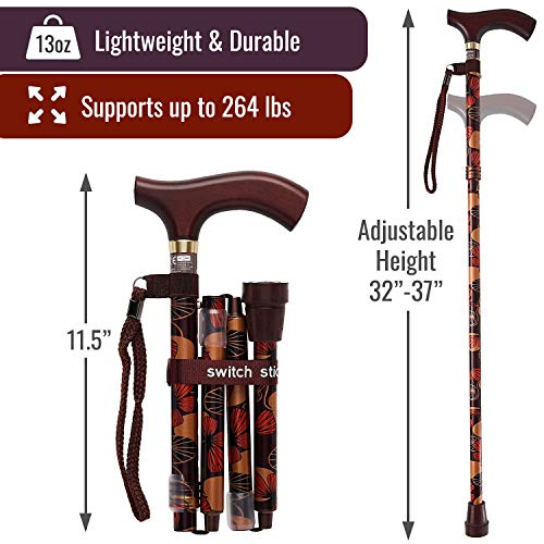 Switch Sticks Folding Walking Cane For Women & Men - color: Mimi