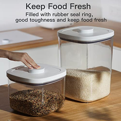20-25 lbs Rice Dispenser,10.5 Qt/10 L/22-25 lbs Rice Container Storage with Measuring Cup & Brush Food Cereal Container Bins Household for Kitchen Pantry Organization (AY-10KG-WHITE) - color: AY-10KG-WHITE